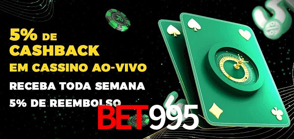 Promoções do cassino ao Vivo bet995